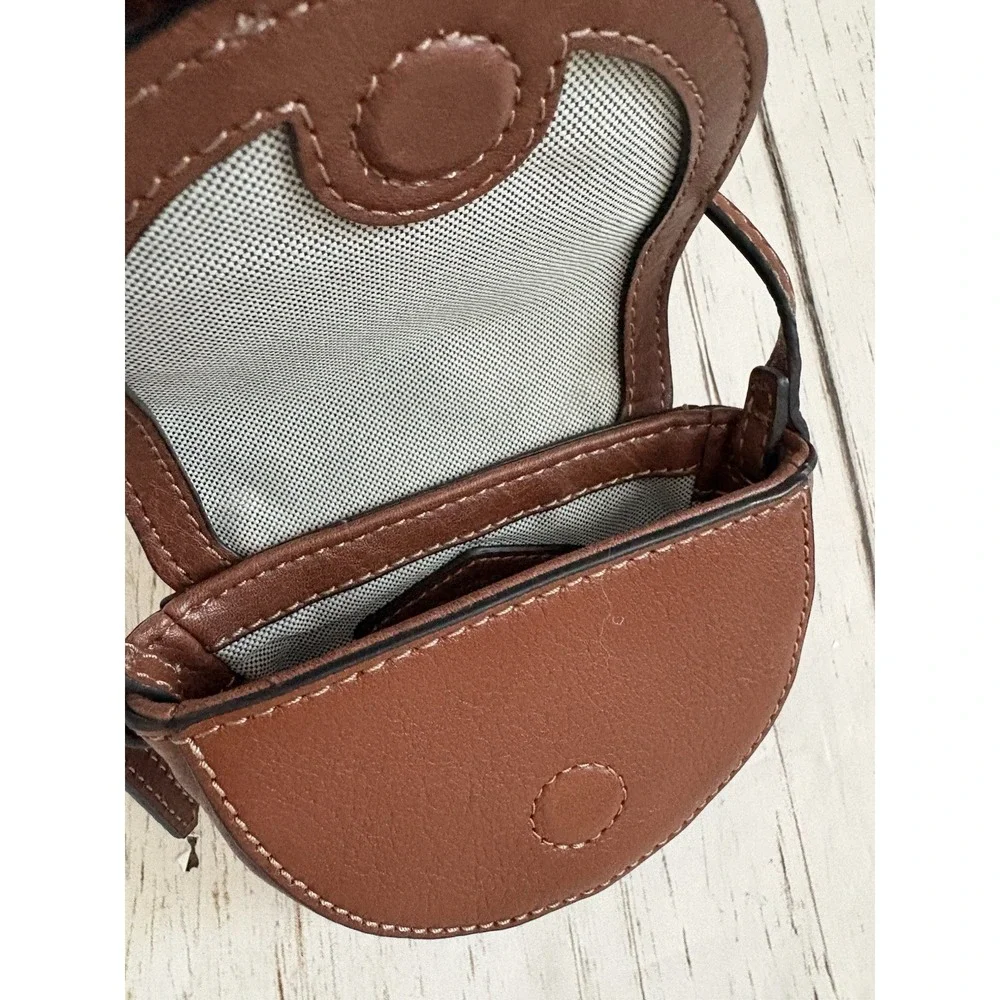 Fossil Women's Harwell Leather Flap Crossbody Purse Handbag Size Small - Picture 4 of 5